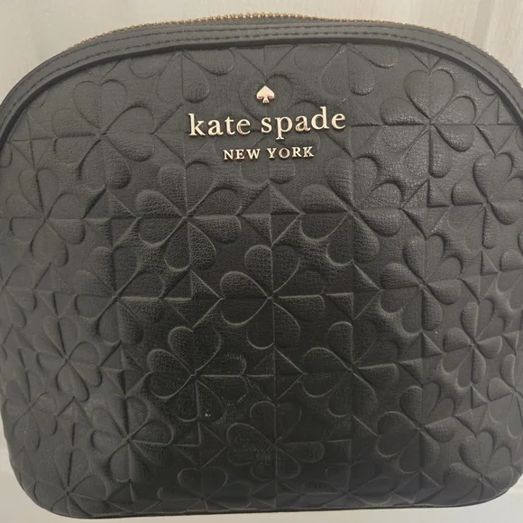 Kate Spade Black Floral Embossed Crossbody Bag - Picture 3 of 6